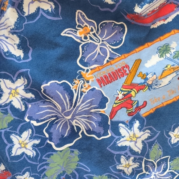 Disney Blue Tropical Kids Dress - Picture 3 of 4